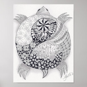 Größengleichschildkröte Poster