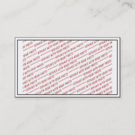 Größenspezifisch - Zur Verwendung mit 7x5-Foto - R Visitenkarte