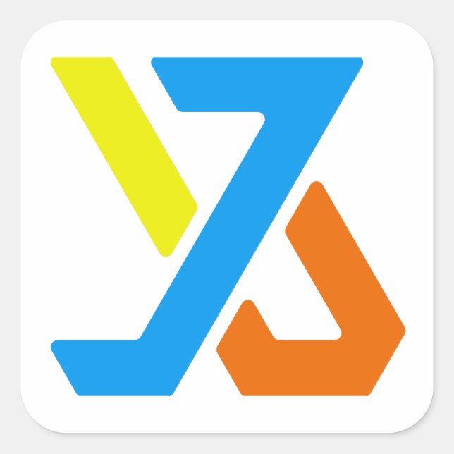 Grosser 3" quadratischer Aufkleber (Vorderseite)