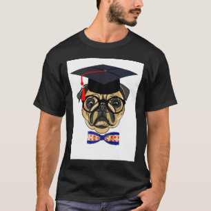 Großer abgestufter Mops-Hund T-Shirt