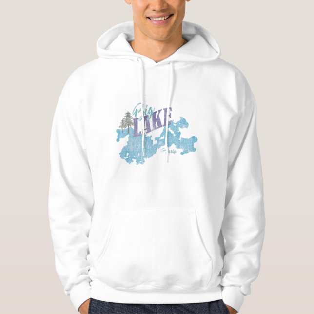 Grosser Alaska-See-Sweatshirt oder -Hemd Hoodie (Vorderseite)