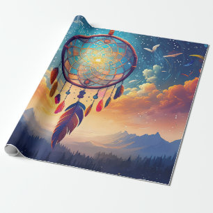 Größer als das Leben, Berge und Dreamcatcher Geschenkpapier