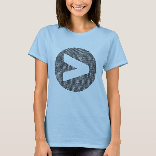 Größer als Logo-angepasster T - Shirt (Vorderseite)