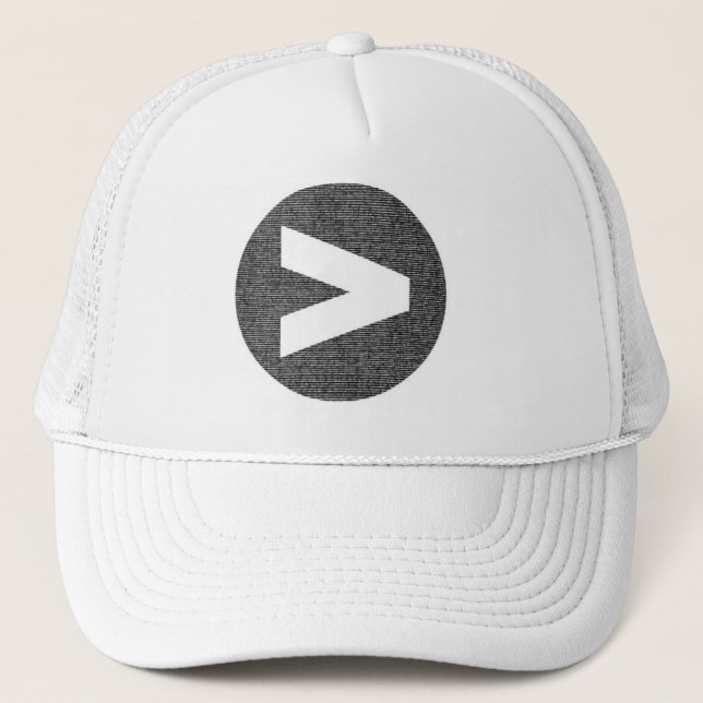 Größer als Logo-Hut Truckerkappe (Vorderseite)