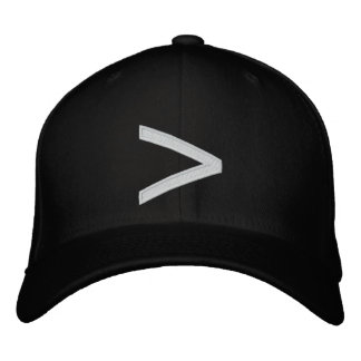 größer als Sign Hat Bestickte Baseballkappe