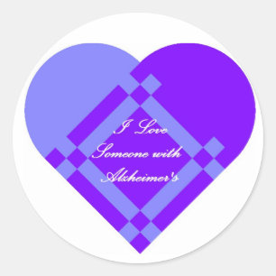 Großer Alzheimer-Sticker Runder Aufkleber