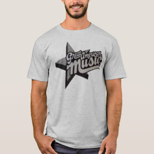 Großer amerikanischer Musik-Aufzeichnungs-Speiche T-Shirt