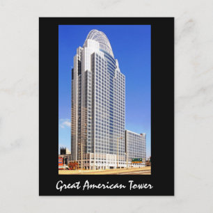 Großer amerikanischer Turm in der Queen City Postkarte