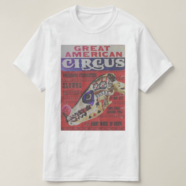Großer amerikanischer Zirkus-Freak T-Shirt (Design vorne)