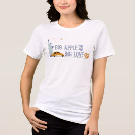 Großer Apfel Große Liebe New York City Icons Breze Tri-Blend Shirt