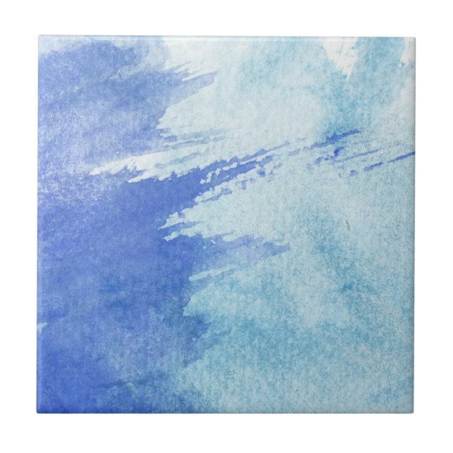großer Aquarellhintergrund - Aquarellfarben Fliese (Vorderseite)