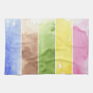 großer Aquarellhintergrund - Aquarellfarben Küchentuch