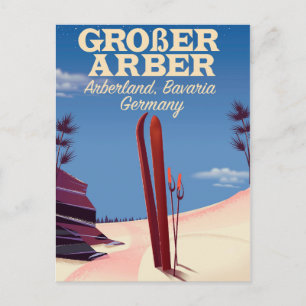 Großer Arber, Arberland, Bayerischer Ski Postkarte