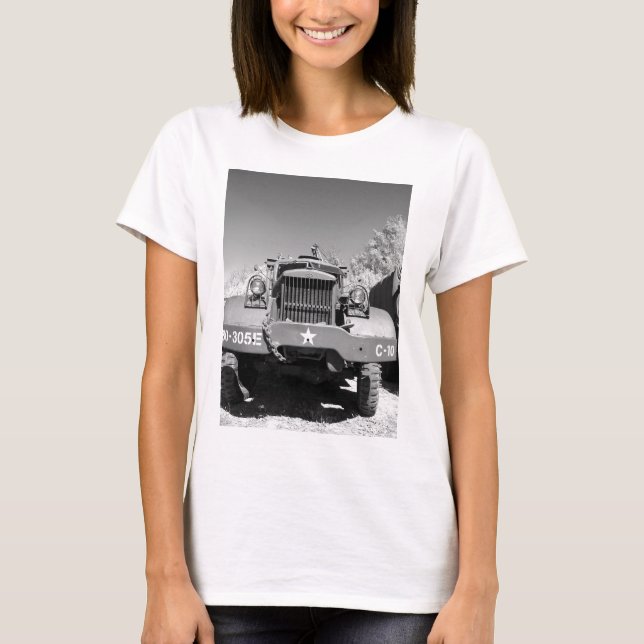 Großer Armee-LKW T-Shirt (Vorderseite)