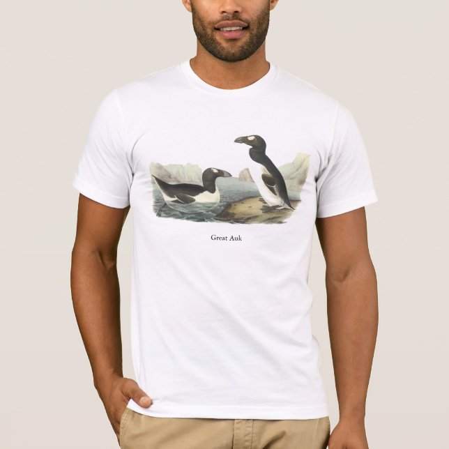 Großer Auk, John Audubon T-Shirt (Vorderseite)