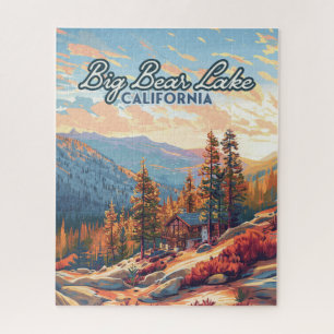Großer Bärensee Kalifornien San Bernardino Vintage Puzzle