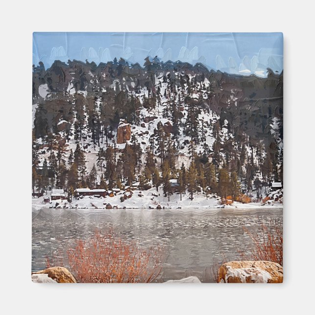 Grosser Bärensee, Winterschnee Magnet (Vorne)