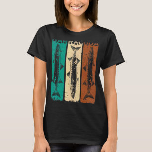 Großer Barrakuda Cuda Angeln Wildlife Salzwasser F T-Shirt