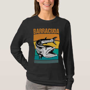 Großer Barrakuda Cuda Angeln Wildlife Salzwasser F T-Shirt
