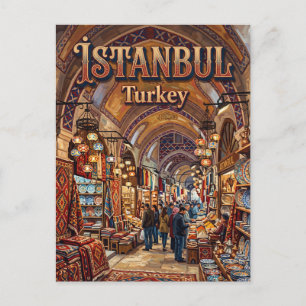 Großer Basar Istanbul Türkei Postkarte