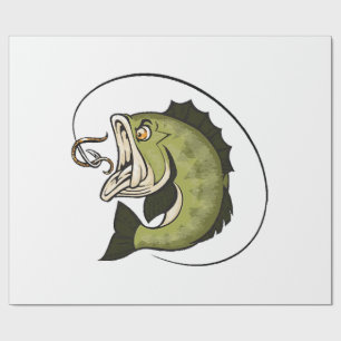 Großer Bass Mund Geschenkpapier