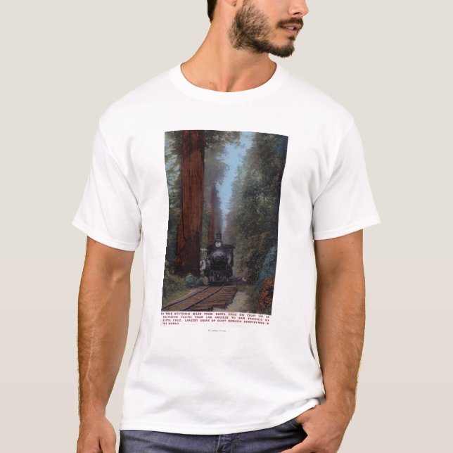 Großer Baum-Bahnhof T-Shirt (Vorderseite)