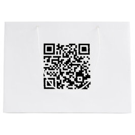 Großer benutzerdefinierter Beutel mit QR-Code für Große Geschenktüte