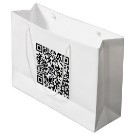 Großer benutzerdefinierter Beutel mit QR-Code für Große Geschenktüte