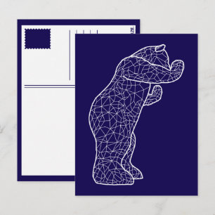 Großer Blaue Bär Postkarte