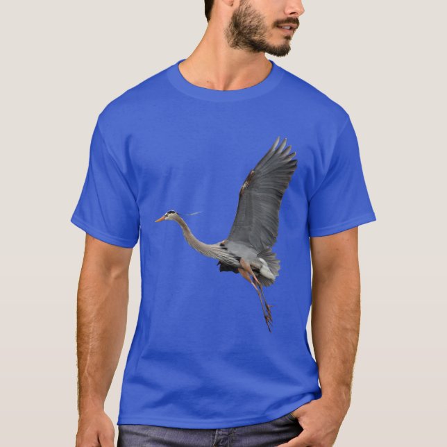GROSSER BLAUE HERON Wildlife T - Shirt (Vorderseite)