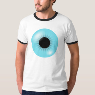 Großer blauer Augapfel-T - Shirt