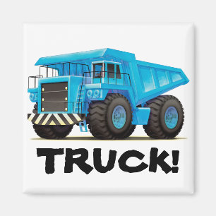 Großer blauer Kipper Magnet