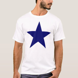 Großer blauer Stern T-Shirt