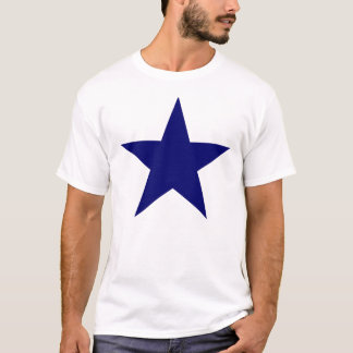 Großer blauer Stern T-Shirt