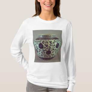 Großer blauer und weißer Ming Vase T-Shirt