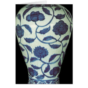 Großer blauer und weißer Vase, Jaijing Zeitraum