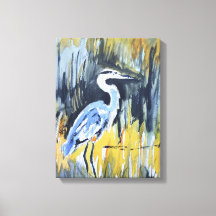 Großer Blaureiher-Marsch-Expressionist