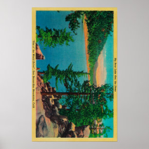 Grosser Blick auf den Bärensee im Rim o' The World Poster