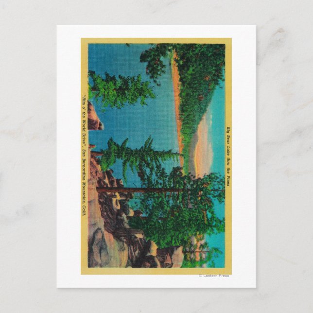 Grosser Blick auf den Bärensee im Rim o' The World Postkarte (Vorderseite)