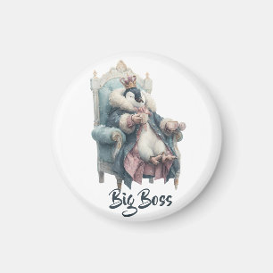Großer Boss Winter Pinguin Design Magnet