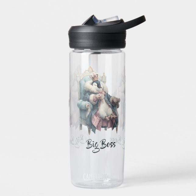Großer Boss Winter Pinguin Design Trinkflasche (Links)