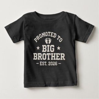 großer Bruder Ankündigung Kleidung 2026 Baby T-shirt