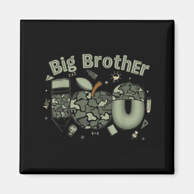 Großer Bruder Baby Bruder Junge Mutterschaft Junge Magnet (Vorne)