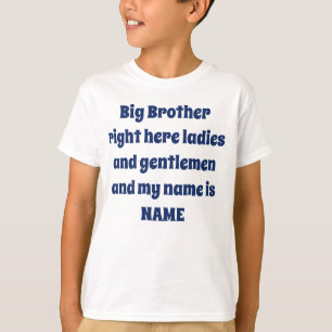 Großer Bruder Benutzerdefinierter Name – Fette Fam T-Shirt