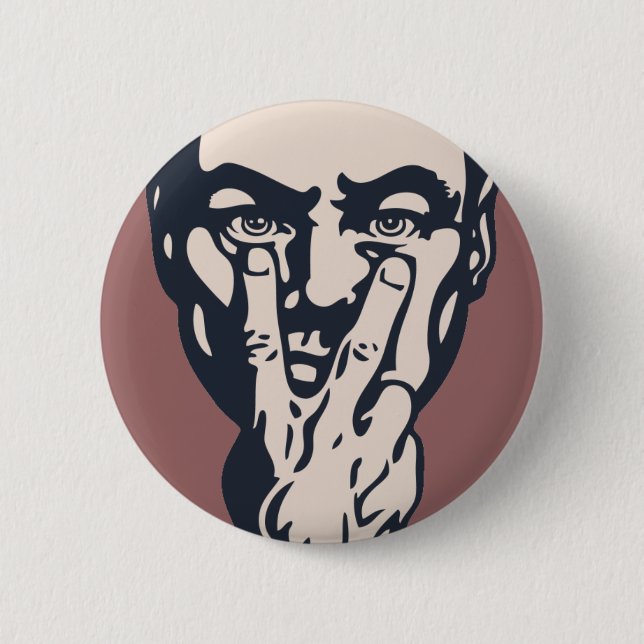 Großer Bruder beobachtet Button (Vorderseite)