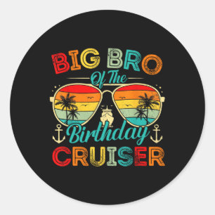 Großer Bruder der Birthday Cruiser Familie Kreuzfa Runder Aufkleber
