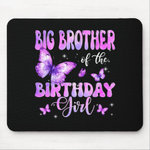 Großer Bruder der Geburtstags-Schmetterlingsfamili Mousepad