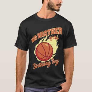 Großer Bruder der Geburtstagsjunge Basketballfamil T-Shirt