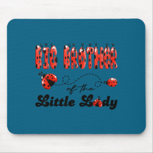 Großer Bruder der kleinen Dame Geburtstagsmädchen Mousepad