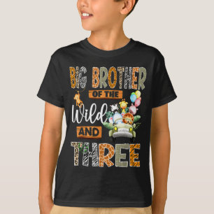 Großer Bruder der Wildnis und drei 3. Geburtstagsj T-Shirt